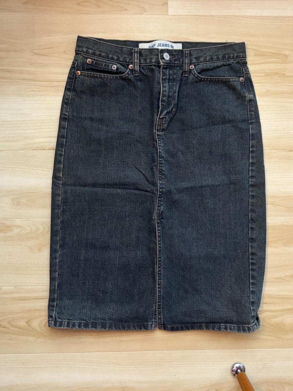 Vintage GAP Dark Denim Midi Jean Skirt
